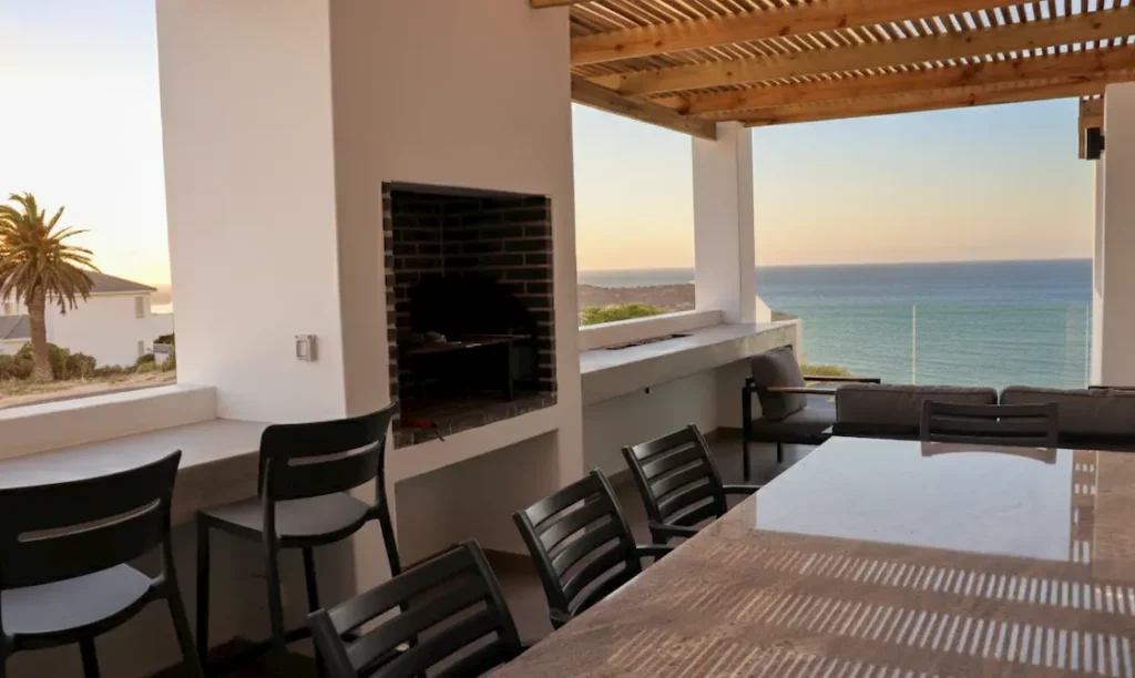 Sea view from BBQ area at Azure Horizons